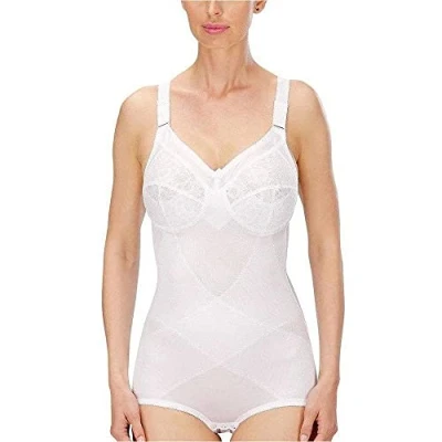 Image of Naturana Women&#039;s Undercup Support Corselette Bodysuit, White, 38B