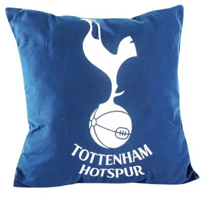 Image of Tottenham Hotspur FC Official Crest Design Cushion (One Size) (Navy/White)