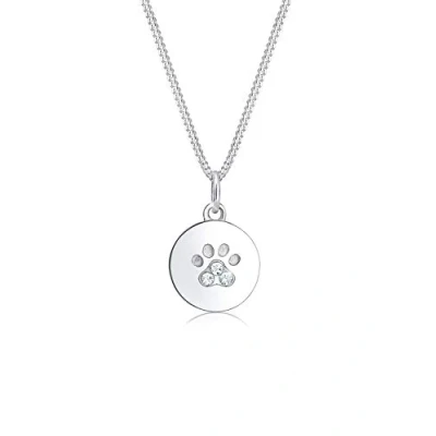 Image of Elli Necklace Filigree Cat Animal Crystals 925 Sterling Silver