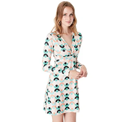 Image of Trendyol Women Mini A line Regular Knit Dress Multicolor