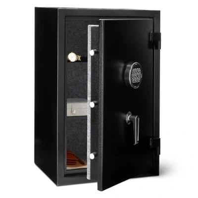 Image of Amazon Basics Fire Resistant Security Safe with Programmable Electronic Keypad, 60 L, Black, 43 cm W x 35 Dx 66 H