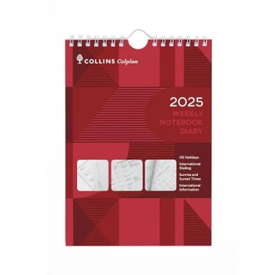 Image of Collins Colplan 2025 A5 Weekly Spiral Planner Diary Calendar (60 25) Week to View Wiro Bound Wall