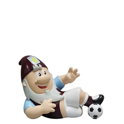 Image of FOCO Official Aston Villa FC Sliding Tackle Football Garden Gnome
