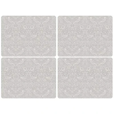 Image of Morris &amp; Co Pure Strawberry Thief Large Placemats Set of 4
