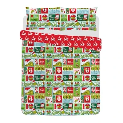 Image of The Grinch Bedding Duvet cover Set Xmas Double Bed