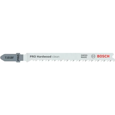 Image of Bosch 25x PRO Hardwood Clean T101BF Jigsaw Blade (for Hardwood, Medium density fibreboard, Length 100 mm, Professional Accessory Jigsaw)