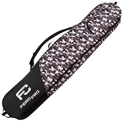 Image of Ferocity Premium Snowboard Bag Ski Bagpack 170 cm with Zippered Pocket and Shoulder Strap Wintersport Equipment Case Color Moro [051]