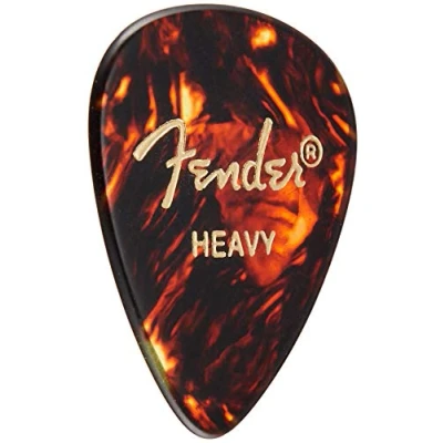 Image of Fender 098 0451 900 451 Shape Picks, 12 Count, Shell, Heavy