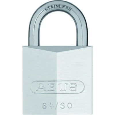 Image of ABUS 20387 Stainless Steel Shackle Chrome Plated Brass Padlock