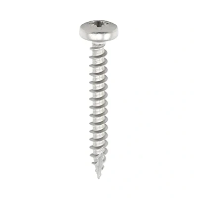 Image of 2x TIMCO Classic Multi Purpose Screws Pz Pan Head A2 Stainless Steel 60040CLAPSS Pack of 200