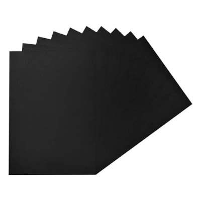 Image of Pack of 50 A5 Black Coloured Card 160gsm Sheets