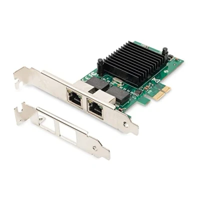 Image of DIGITUS IO card PCIe RJ45 network 2 port Gigabit Ethernet 1 Gbit/s PCI Express