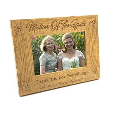 Image of ukgiftstoreonline Personalised Mother Of The Bride Photo Frame Wedding Gift (4 x 6 Inch)