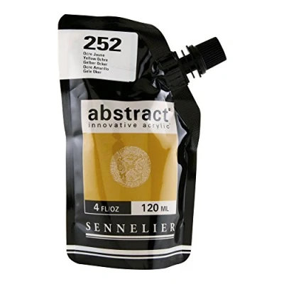 Image of Abstract Acrylic 120ml Yellow Ochre
