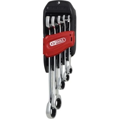 Image of KS Tools 503.5205 Ratchetcombination Wrench Set (5 Pieces) with Ratchet Function On Open Side