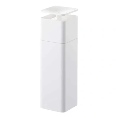 Image of YAMAZAKI Home Handed Plastic Dispenser, Resin, White, One Size