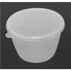 Image of Kitchen Craft Polypropylene Pudding Basins 140ml (Pack of 12)