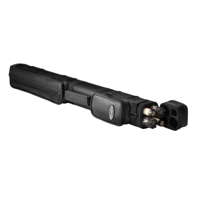 Image of Casemaster by GLD Products Q Vault Classic Billiard/Pool Cue Hard Case, Holds 2 Complete Piece Cues (2 Butt/2 Shaft), Black