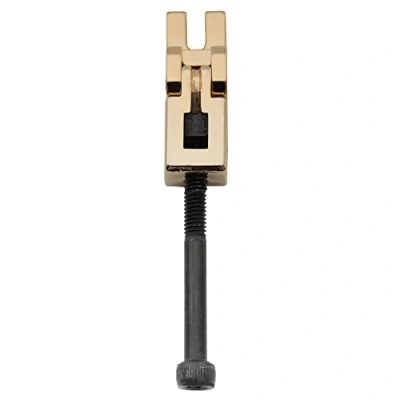 Image of Musiclily Pro Individual 10.8mm Low Saddle Guitar EE 1st/6th String for Floyd Rose Original/Speical Locking Tremolo Bridge, Gold