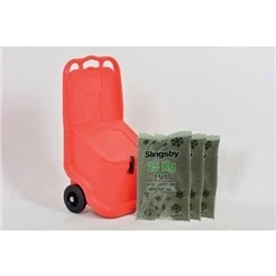 Image of Mobile Salt and Grit Bin Kit Red 75L with De icing 418885