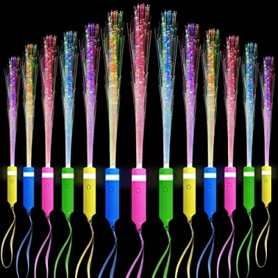 Image of NLNEY 15pcs Glow Stick Party Favour Packs, Children&#039;s LED Light Toy Set, Colourful with 3 Modes, Suitable for Party, Concert, Event, Birthday Wedding (15pcs Multicolour)