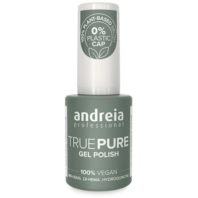 Image of Andreia Professional Hema Free Gel Polish TRUE PURE 21 and 100% Vegan for Sensitive Nails Semi Permanent UV LED Soak Off Nail Varnish Colour T01 White 10.5ml