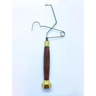 Image of Olax Fly Tying Wooden Handle English Whip Finisher Tool, Fishing