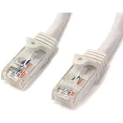 Image of StarTech.com 2m CAT6 Ethernet Cable White CAT 6 Gigabit Wire 650MHz 100W PoE++ RJ45 UTP Category Network/Patch Cord Snagless w/Strain Relief Fluke Tested UL/TIA Certified (N6PATC2MWH)