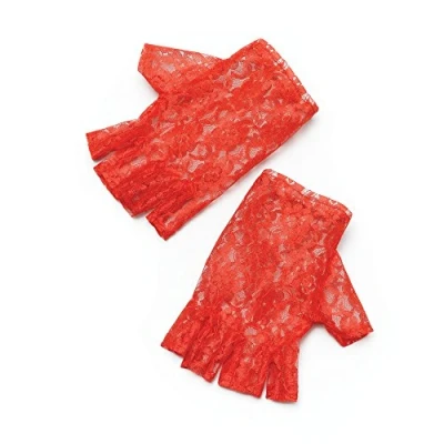 Image of Bristol Novelty BA857 Red Short Fingerless Gloves, Womens, One Size