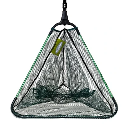 Image of FLADEN Fishing 2.10m VANTAGE FOLDING Landing Net (50 x 50 50cm) with 2 Section Pole Handle [32 31160]