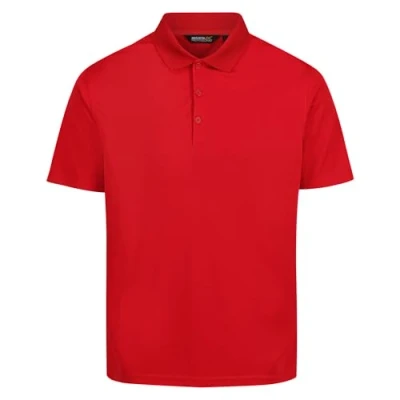 Image of Regatta Professional Mens Pro Wicking Casual Polo Short Sleeved T Shirt Classic Red