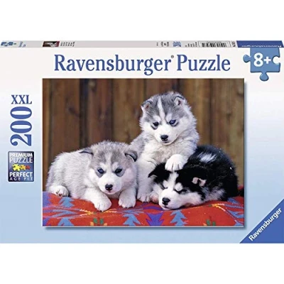 Image of Ravensburger 12823 Cute Huskies 200 Piece Jigsaw Puzzle