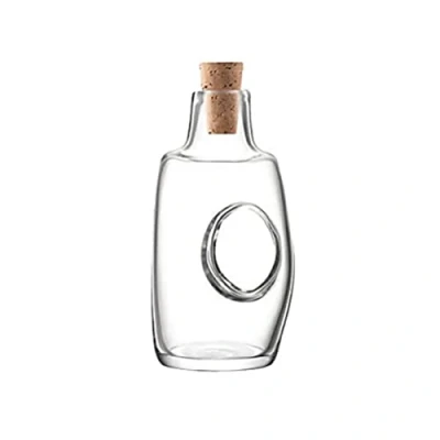 Image of LSA Void Oil &amp; Vinegar Bottle Cork Stopper 120ml Clear