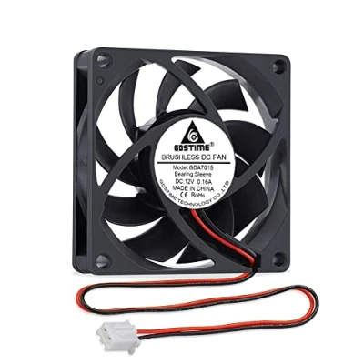Image of GDSTIME 12V Fan 70mm Computer 70 x 15mm PC 7CM Case 3000 RPM Brushless Cooling DC Axial For Router DVR Projector Amplifier Ventilation Exhaust Replacement