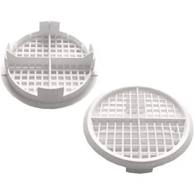 Image of 10 Number Timloc 70mm White Plastic Round Circular Push in Soffit Air Vents Vivarium
