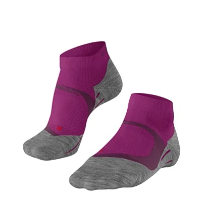 Image of FALKE Women&#039;s RU4 Endurance Cool Short W SSO Functional Yarn Anti Blister 1 Pair Running Socks, Purple (Radiant Orchid 8692), 2.5 3.5
