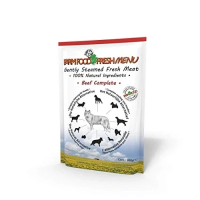 Image of Farm Food Dog Fresh Menu Beef Pouch 16x125gm