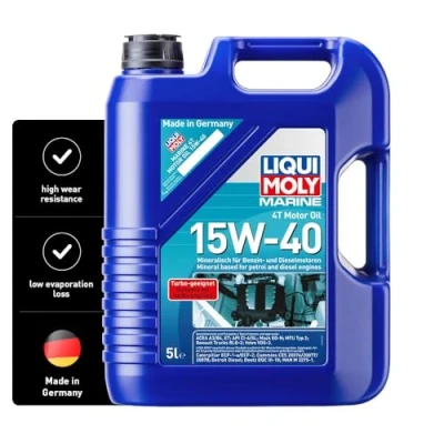 Image of P003651 Engine Oil LIQUI MOLY Marine 4T 25016 15W 40 5l Mineral TOYOTA: Yaris II Hatchback, Auris Avensis III Estate