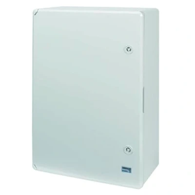 Image of WDB 7 Plastic ABS Enclosure IP65 with Steel Back Plate 600 x 400 200 Grey Door