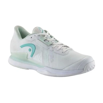 Image of HEAD Women&#039;s Sprint Pro 3.5 Tennis Shoe, White Aqua, 41 EU (7 UK)