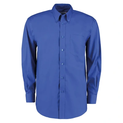Image of Kustom Kit Corporate Oxford Shirt Long Sleeved (Classic Fit) Royal 22