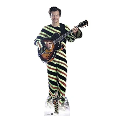 Image of STAR CUTOUTS CS1013 Harry Styles Smile With Guitar Lifesize Cardboard Cutout Mini
