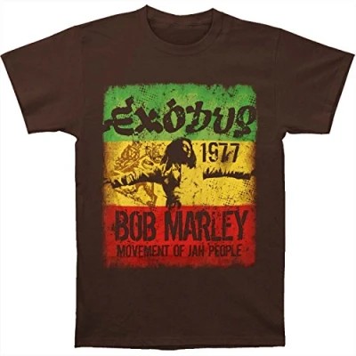 Image of Bravado Bob Marley Movement Men&#039;s T Shirt, Brown, Small