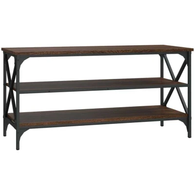 Image of vidaXL TV Cabinet Brown Oak 100x40x50 cm Engineered Wood