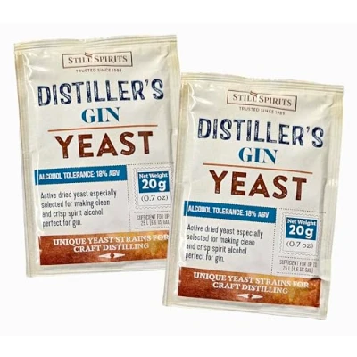 Image of 2X Still Spirits Distillers Gin Yeast 20g for 25L 18% ABV Maximises Botanicals