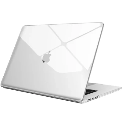 Image of FINTIE Case Compatible with Macbook Air 15 inch (2024/2023) M3/M2 Chip, Protective Snap On Hard Shell Cover for 15.3 Model A3114 A2941, Crystal Clear