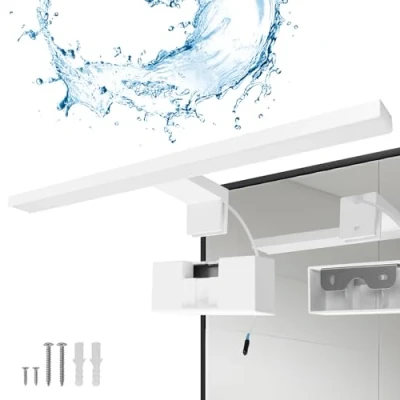 Image of Aigostar LED Bathroom Mirror Light, 8W Vanity Light Fixture Lamp Mounted Wall with IP44 Waterproof 4000K Neutral White 560LM 40CM, Frosted