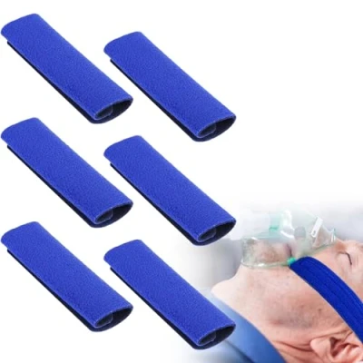 Image of CPAP Headgear Strap Covers Universal Comfort Pads Face for Reducing Indentation 6 Packs