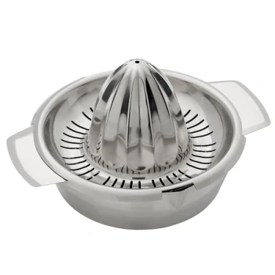 Image of Westmark Citrus Juicer with Container, Diameter: 13.8 cm, Capacity: 350 ml, Stainless Steel, Silver, 30942260