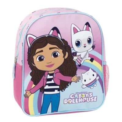 Image of CERDÁ LIFE&#039;S LITTLE MOMENTS Boy&#039;s GABBY&#039;S Dollhouse 3D Backpack for Kids, ROSA, One Size